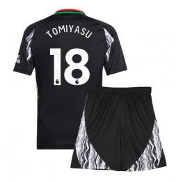 Arsenal Takehiro Tomiyasu #18 Uit tenue Kids 2024-25 Korte Mouw (+ Korte broeken)